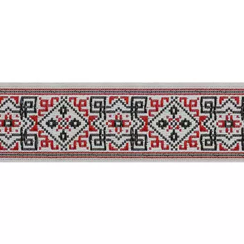 28115 Тесьма отделочная 28мм*10м (V1 красный)