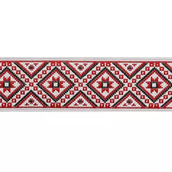 28116 Тесьма отделочная 28мм*10м (V1 красный)