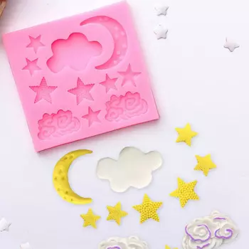 2818795 Молд 8,3*8,7*1,1 см 'Ночь', МИКС