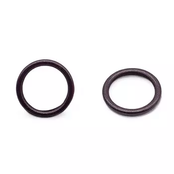 2818 Кольцо для бюстгальтера 10мм, металл, Arta-F (076 сливовое вино)