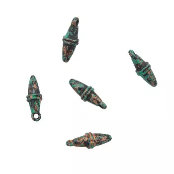 2823 Бусины декоративные, 15*6 мм, упак./5 шт., 'Астра'