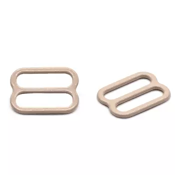 2827 Пряжка-регулятор для бюстгальтера 12мм, металл, Arta-F (168 серебристый пион)