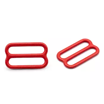 2828 Пряжка-регулятор для бюстгальтера 15мм, металл, Arta-F (100 красный)