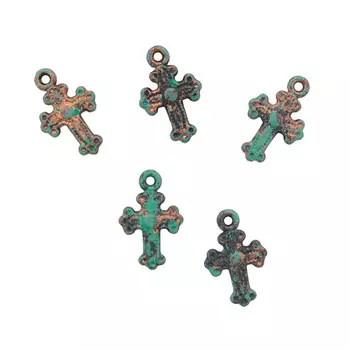 2853 Бусины декоративные, 21*14*3 мм, упак./5 шт, 'Астра'