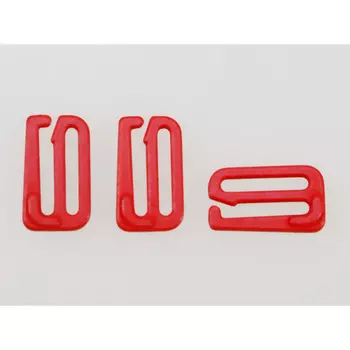 2853 Крючок для бюстгальтера 15мм, металл, Arta-F (100 красный)