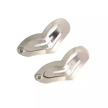 28805 Заколка мини Сердце 11мм*25мм, уп/2 шт, никель