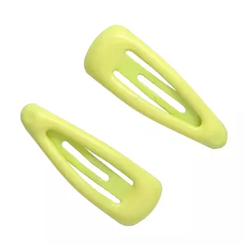 28807 Заколка мини метал. 9мм*25мм, уп/2 шт (салатовый)