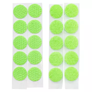 28840 Лента контактная мини клеевая, диаметр-10 мм, уп/10шт (св.зеленый)