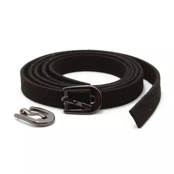 28866 Ремешок чёрн. из иск.замши 0,9см*0,8м. + пряжка мини С3271 т.ник. упак/2 шт