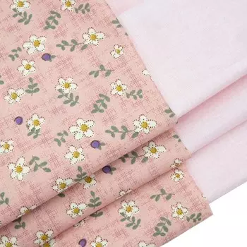 28972 Набор 1202 тканей п/э для рукоделия упак/2шт.-50*70см/50*50см+- 2см (1202-2/1057 розовый)