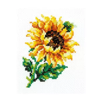 28-04 Набор для вышивания 'Чудесная игла' 'Подсолнушек', 9*11 см