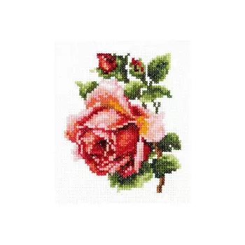 28-08 Набор для вышивания 'Чудесная игла' 'Розочка', 10*11 см