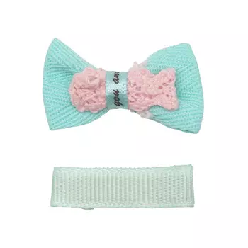 29351 Набор Б-004 мини бантик+заколка (221/1344) 35мм/35мм (мятный)