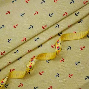 29368 Набор для творчества 'Ткань п/э с лентой' (25917/22035: 46*50см+ 2м), бежевый