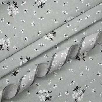 29369 Набор для творчества 'Ткань п/э с тесьмой' (25894/25364: 48*50см+ 2м), серо-зеленый