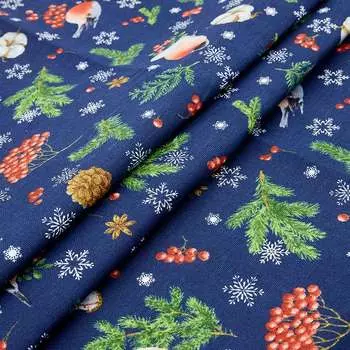 29469 Рогожка 'Волшебство' син. 150см*200см, 100% хлопок