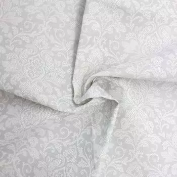 29524 Рогожка 'Вензель белый' 150см*200см, 100% хлопок