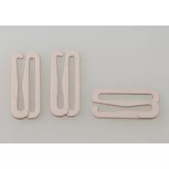 2989 Крючок для бюстгальтера 20мм, металл, Arta-F (168 серебристый пион)