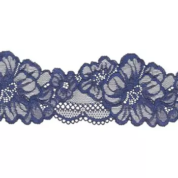 2.106-109P Кружево эластичное 8см*10м (синий)
