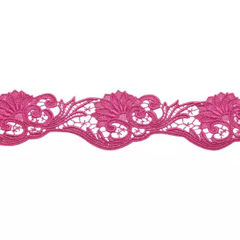 2.114P Кружево гипюр 4,8см*14,6м (розовый)