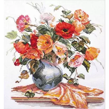 2-11 Набор для вышивания АЛИСА 'Поэзия цветов: нежные маки' 35*39см