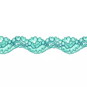 2.127Р Кружево сетка 2,5см*10м (бирюза)