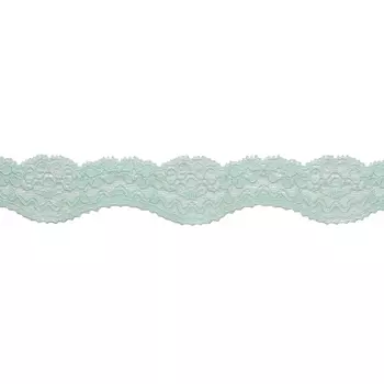 2.128Р Кружево эластичное 3см*10м (бирюза)
