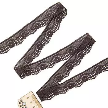 2.130-132Р Кружево эластичное 2см*10м (коричневый)