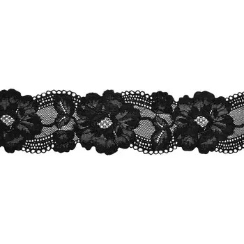 2.138Р Кружево эластичное 6см*10м (черный)