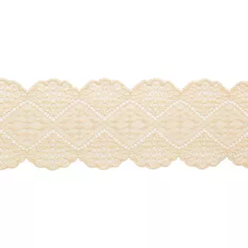 2.145Р Кружево эластичное 7,5см*10м (кремовый)
