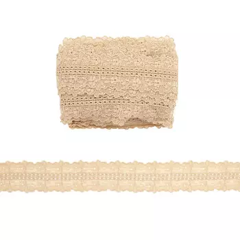 2.15-16P Кружево эластичное 4см*10м (бежевый)