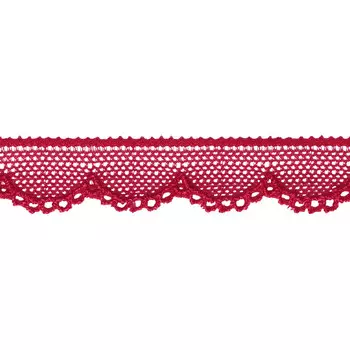 2.164-165Р Кружево эластичное 1,5см*10м (вишневый)