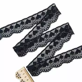 2.174Р Кружево эластичное 3,5см*10м (черный)