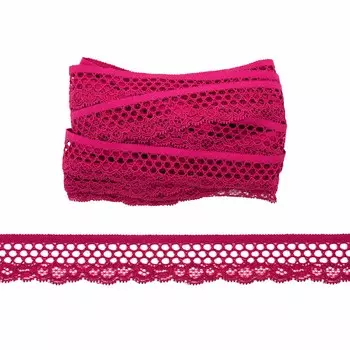 2.18-19P Кружево эластичное 3см*10м (розовый)