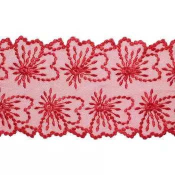 2.213Р Кружево эластичное 10см*13,4м (красный)