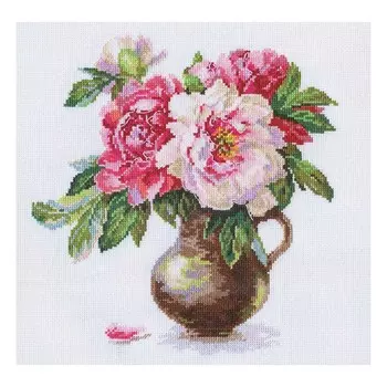2-21 Набор для вышивания АЛИСА 'Цветущий сад: Пионы' 25*26см