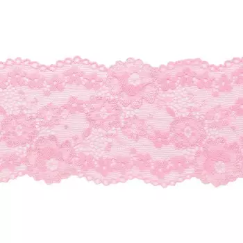 2.27-28P Кружево эластичное 8см*10м (бледно-розовый)