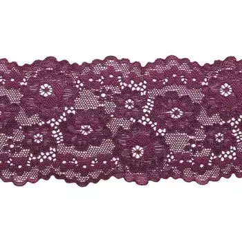 2.29-31P Кружево эластичное 7см*10м (темно-бордовый)