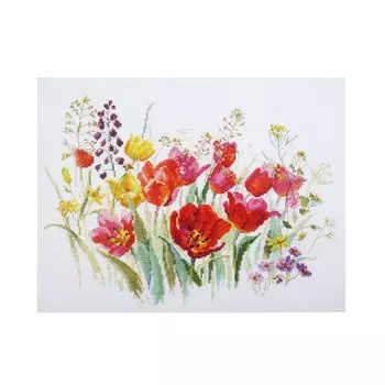2-34 Набор для вышивания АЛИСА 'Полевые тюльпаны' 30*21см