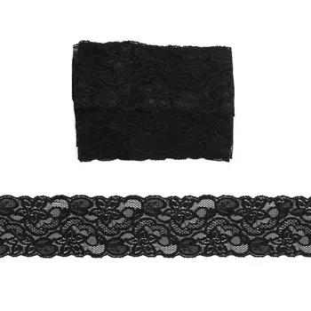 2.38-39P Кружево эластичное 8см*10м (черный)