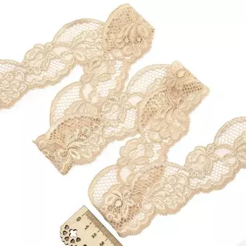 2.59-60P Кружево эластичное 5,2см*10м (бежевый)