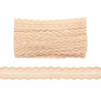 2.85-87P Кружево сетка 2,5см*10м (телесный)