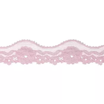 2.97-98P Кружево эластичное 3,5см*10м (ярко-розовый)