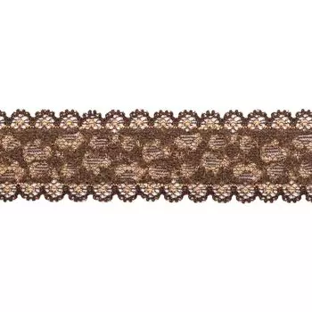 2.99P Кружево эластичное 3см*10м (коричневый)