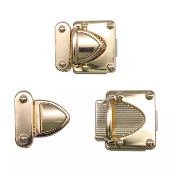 2AR064 Замок портфельный 40*35мм (золото)