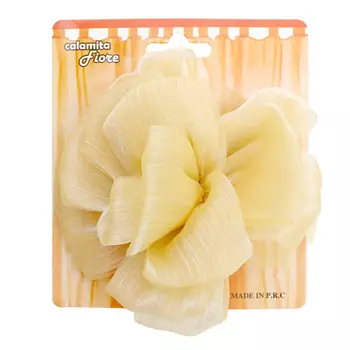 2AS-087 Клипса-магнит для штор 12,5см, органза (бежевый)