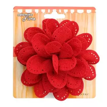 2AS-097 Клипса-магнит для штор 11см (красный)