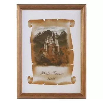 2N92 Фоторамка деревянная 21*30/22, цв.орех