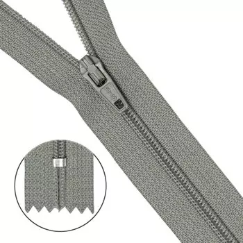 30095 Молния пластиковая сер тип-3 авт 20см