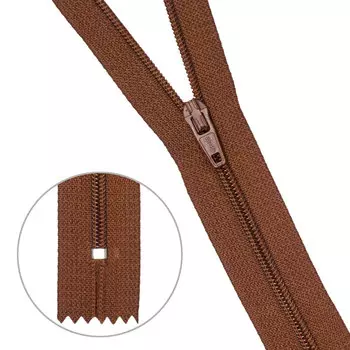 30099 Молния пластиковая корич тип-3 авт 20см